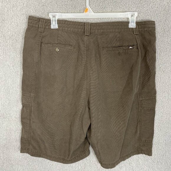 Tommy Bahama Cargo Relax Shorts Men's 38 Brown Tencel Lyocell Blend - Picture 2 of 9